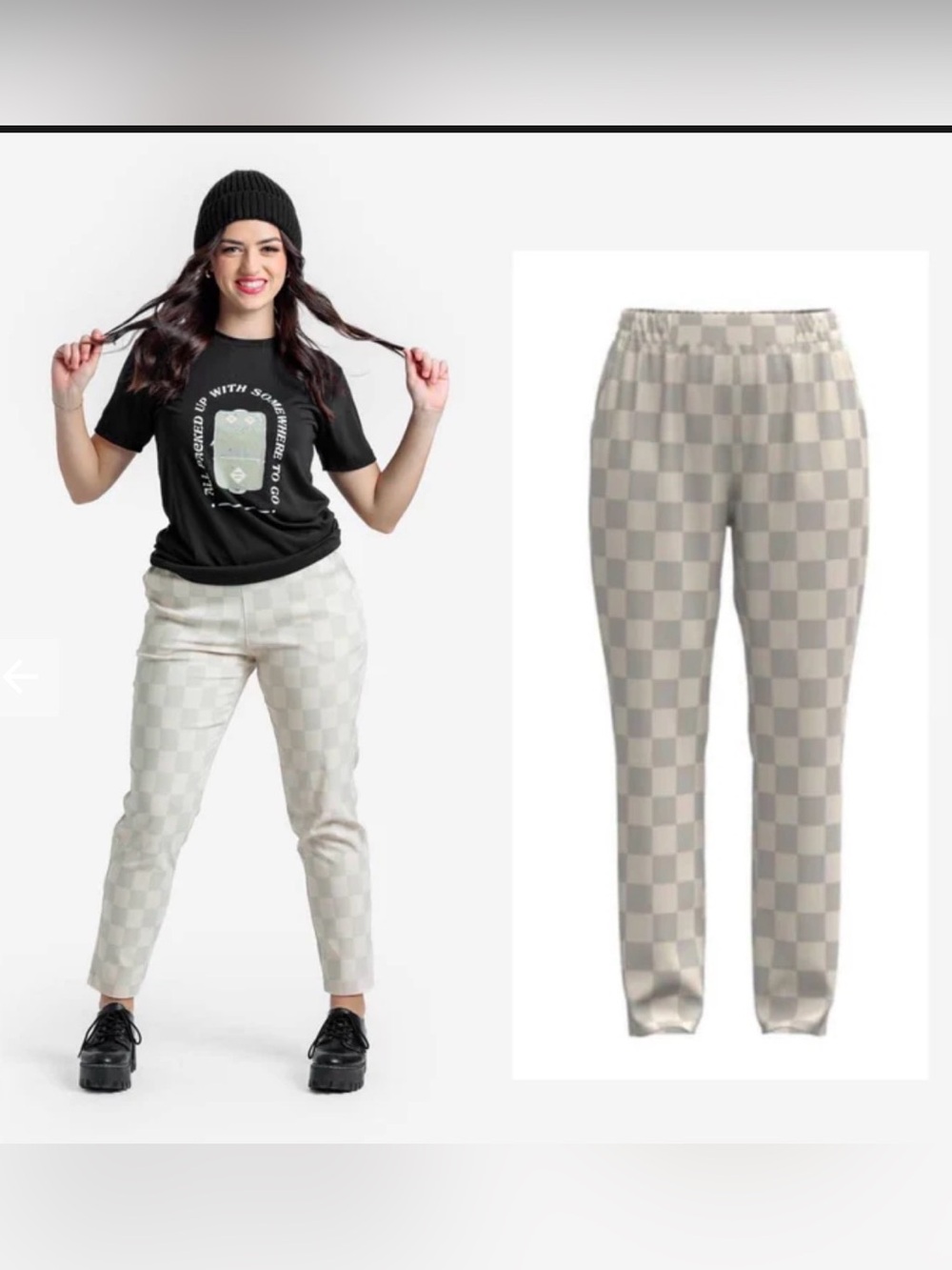 LuLaRoe Cream Elastic Waist Pants - Off-White